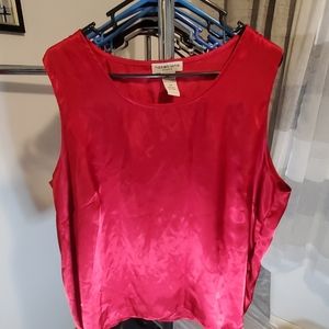 ⭐Womans red silk tank top - size 1x